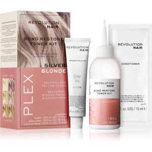 Revolution Haircare Plex Bond Restore Kit sada pre zvýraznenie farby vlasov odtieň Silver Blonde