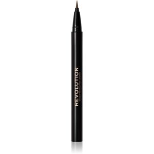 Makeup Revolution Hair Stroke Brow Pen fix na obočie odtieň Medium Brown 0,5 ml