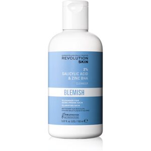 Revolution Skincare Blemish 2% Salicylic Acid & Zinc BHA exfoliačná čistiaca emulzia pre problematickú pleť, akné 150 ml