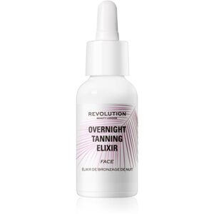 Makeup Revolution Beauty Tanning Overnight Elixir samoopaľovacie sérum na tvár na noc 30 ml
