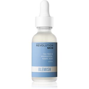 Revolution Skincare Blemish Tea Tree & Hydroxycinnamic Acid upokojujúce sérum proti začervenaniu pleti pre mastnú a problematickú pleť 30 ml