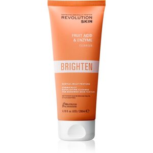 Revolution Skincare Brighten Fruit Acid & Enzyme rozjasňujúci čistiaci gel s AHA 200 ml