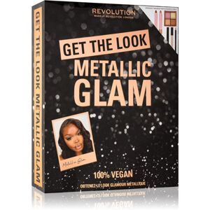 Makeup Revolution Get The Look Metallic Glam darčeková sada (pre dokonalý vzhľad)