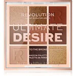 Makeup Revolution Ultimate Desire paletka očných tieňov odtieň Into The Bronze 8,1 g