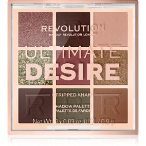 Makeup Revolution Ultimate Desire paletka očných tieňov odtieň Stripped Khaki 8,1 g