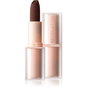 Makeup Revolution Lip Allure Soft Satin Lipstick krémový rúž so saténovým finišom odtieň Stiletto Brown 3,2 g