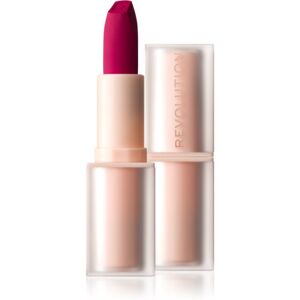 Makeup Revolution Lip Allure Soft Satin Lipstick krémový rúž so saténovým finišom odtieň Material Girl Wine 3,2 g