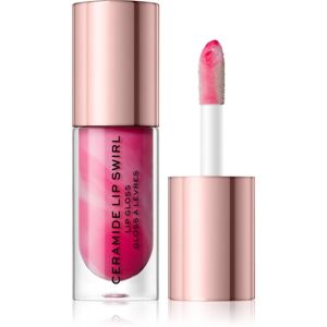 Makeup Revolution Ceramide Swirl hydratačný lesk na pery odtieň Sweet Soft Pink 4,5 ml