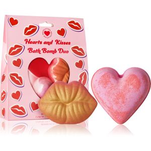 I Heart Revolution Bath Fizzer Heart & Kisses bomba do kúpeľa 2x85 g