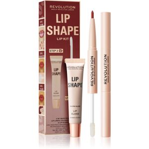 Makeup Revolution Lip Shape Kit sada na pery odtieň Warm Nude 1 ks