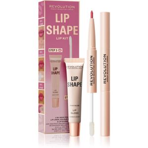 Makeup Revolution Lip Shape Kit sada na pery odtieň Pink Nude 1 ks