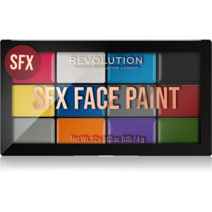 Makeup Revolution SFX Face Paint multifunkčná paleta na tvár 12x1 g
