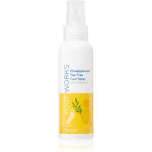 Avon Foot Works Pineapple and Tea Tree sprej na nohy s vitamínom E 100 ml