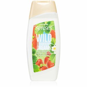 Avon Senses Wild Strawberry Dreams jemný sprchový gel s vôňou jahôd 250 ml