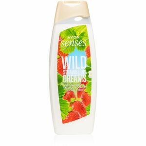 Avon Senses Wild Strawberry Dreams jemný sprchový gel s vôňou jahôd 500 ml