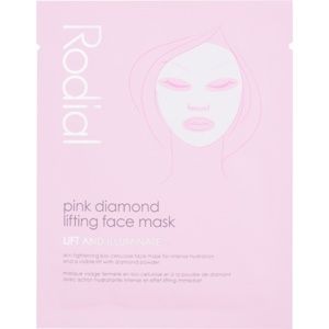 Rodial Pink Diamond Lifting Face Mask liftingová plátenná maska 8x20 g