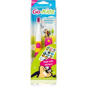 Brush Baby Go-Kidz zubná kefka na batérie od 3 rokov Pink/Blue 1 ks