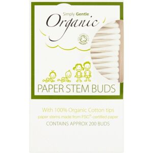 Simply Gentle Organic Paper Stem Buds vatové tyčinky 200 ks