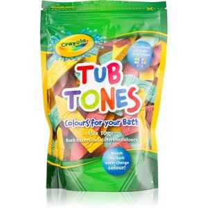 EP Line Crayola Tub Tones farebné šumivé tablety do kúpeľa 15 x 10 g
