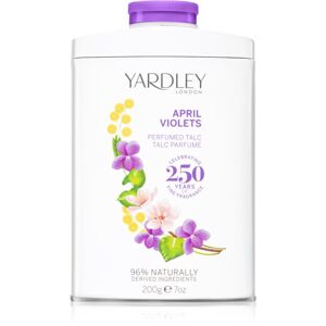 Yardley April Violets parfumovaný púder pre ženy 200 g
