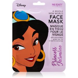 Mad Beauty Disney Princess Jasmine revitalizačná plátenná maska s výťažkom zeleného čaju 25 ml