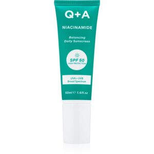 Q+A Niacinamide ochranný krém na tvár SPF 50 50 ml