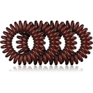 BrushArt Hair Hair Rings gumičky do vlasov 4 ks Brown 4 ks