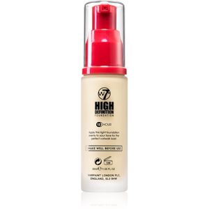 W7 Cosmetics HD hydratačný krémový make-up odtieň Porcelain 30 ml