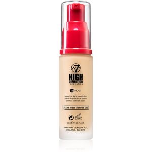W7 Cosmetics HD hydratačný krémový make-up odtieň Vanilla 30 ml