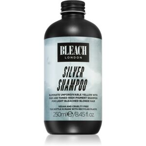 Bleach London Silver šampón pre zosvetlené a blond vlasy 250 ml
