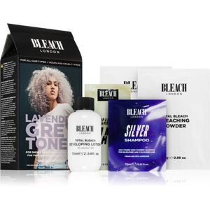 Bleach London Toner Kit semi-permanentná farba pre blond vlasy odtieň Lavender Grey 1 ks
