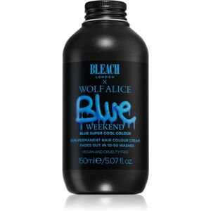 Bleach London Super Cool semi-permanentná farba odtieň Blue Weekend 150 ml