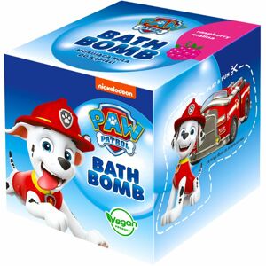 Nickelodeon Paw Patrol Bath Bomb bomba do kúpeľa pre deti Raspberry - Marshall 165 g