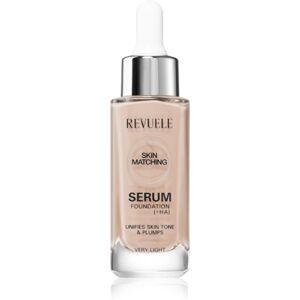 Revuele Serum Foundation [+HA] hydratačný make-up pre zjednotenie farebného tónu pleti odtieň Very Light 30 ml