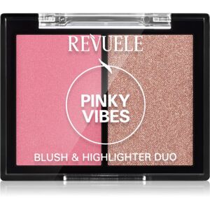 Revuele Blush & Highlighter Duo lícenka s rozjasňovačom odtieň Pinky Vibes 8 g