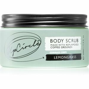 UpCircle Body Scrub Lemongrass kávový telový peeling do sprchy 220 ml