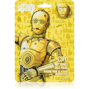 Mad Beauty Star Wars C3PO hydratačná plátienková maska s medom 25 ml