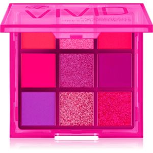 W7 Cosmetics Vivid paletka očných tieňov odtieň Punchy Pink 9 g