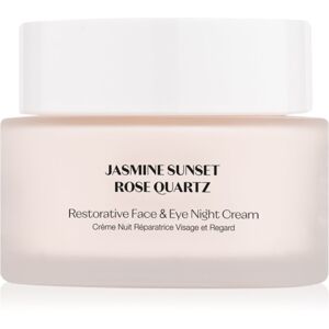 flânerie Jasmine Sunset Rose Quartz posilňujúci nočný krém na tvár a oči 45 ml
