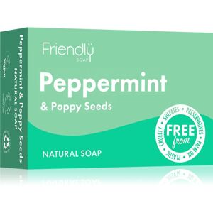 Friendly Soap Natural Soap Peppermint & Poppy Seeds prírodné mydlo 95 g