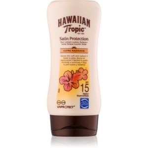 Hawaiian Tropic Satin Protection vodeodolné mlieko na opaľovanie SPF 15 180 ml