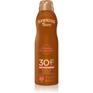 Hawaiian Tropic Glowing Protection Dry Oil Spray suchý olej na opaľovanie v spreji SPF 30 180 ml