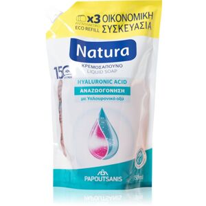 PAPOUTSANIS Natura Hyaluronic Acid hydratačný šampón náhradná náplň 750 ml
