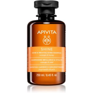 Apivita Holistic Hair Care Orange & Honey revitalizačný šampón pre posilnenie a lesk vlasov 250 ml