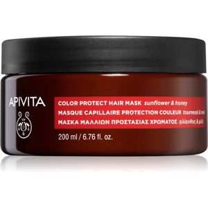 Apivita Holistic Hair Care Sunflower & Honey maska na vlasy na ochranu farby 200 ml