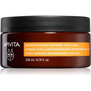 Apivita Holistic Hair Care Olive & Honey vyživujúca maska na vlasy 200 ml