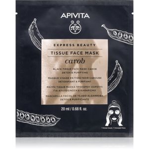 Apivita Express Beauty Carob detoxikačná plátenná maska s hydratačným účinkom 20 ml