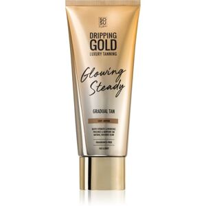 SOSU by Suzanne Jackson Dripping Gold Glowing Steady samoopaľovací krém pre postupné opálenie Light - Medium 200 ml