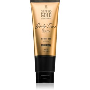 Dripping Gold Luxury Tanning Body Tune samoopaľovací krém na tvár a telo s okamžitým účinkom Medium-Dark 125 ml