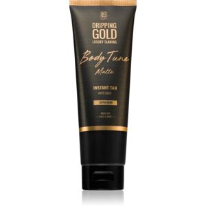 Dripping Gold Luxury Tanning Body Tune samoopaľovací krém na tvár a telo s okamžitým účinkom Ultra Dark 125 ml